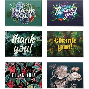 (48pcs) Thank You Cards Set, Includes Blank Cards & Envelopes with Stickers, 4x6
